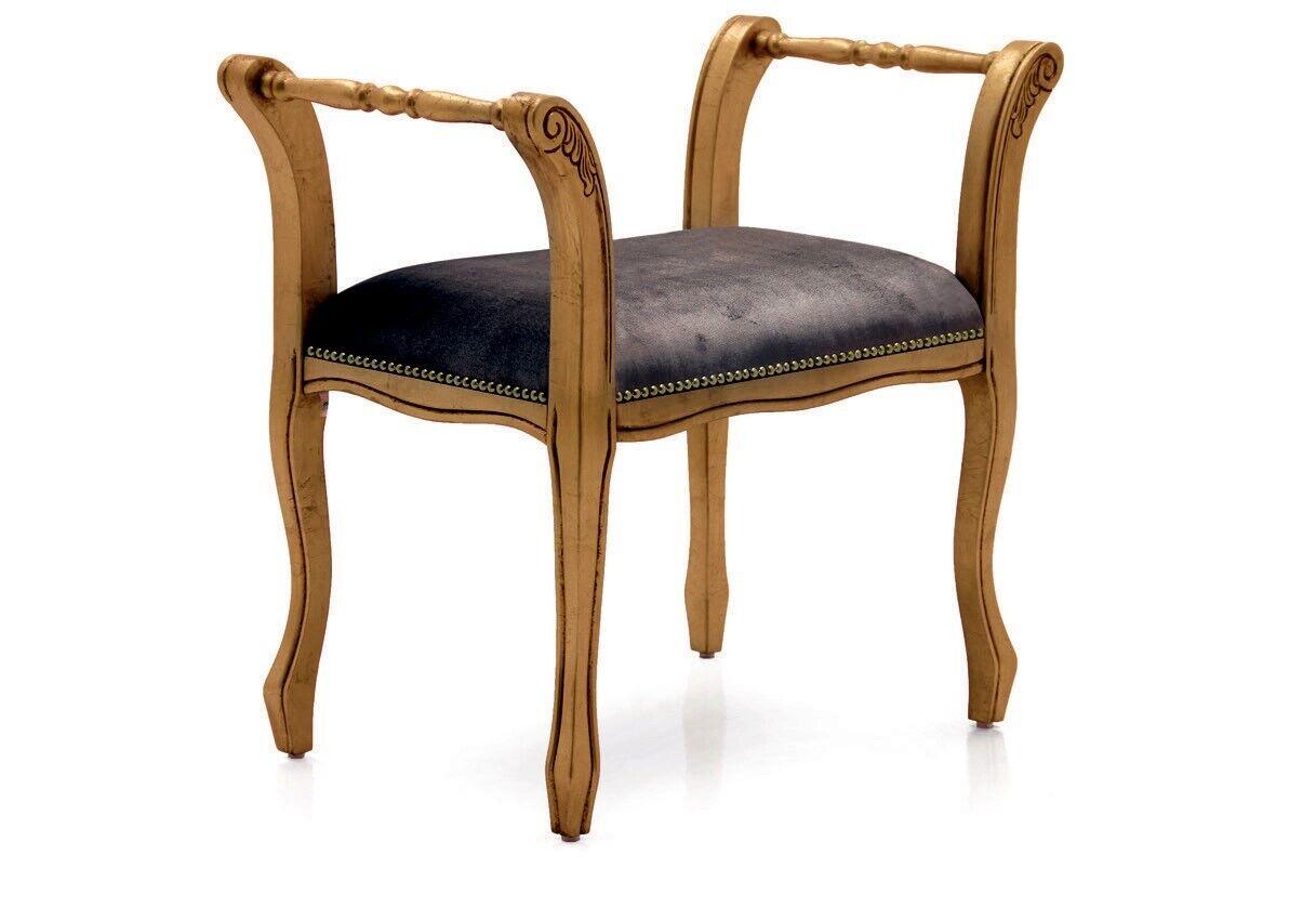 Ottomane Chaiselounge Sitzbank Samt Stoff 70x39 Hocker Fußhocker Beistellhocker