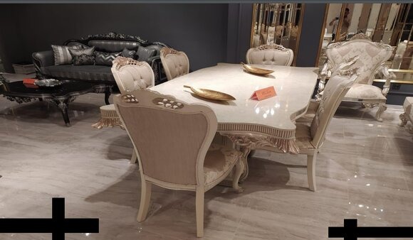 Luxus Tisch Esszimmertisch Esstisch Esszimmer Holz Tische Barock Ess Möbel Neu