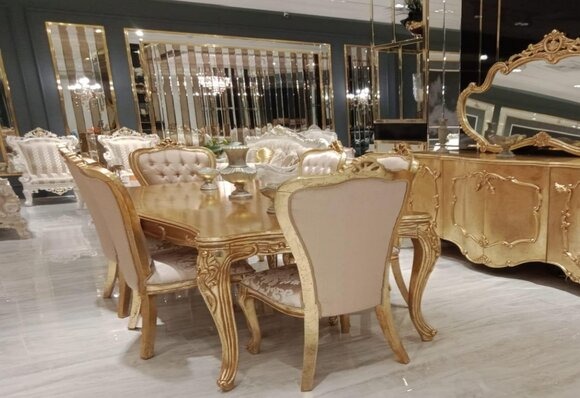 Esszimmer Esstisch Stuhl Ess Gruppe Garnitur Set Holz Tisch Tische Stühle Neu