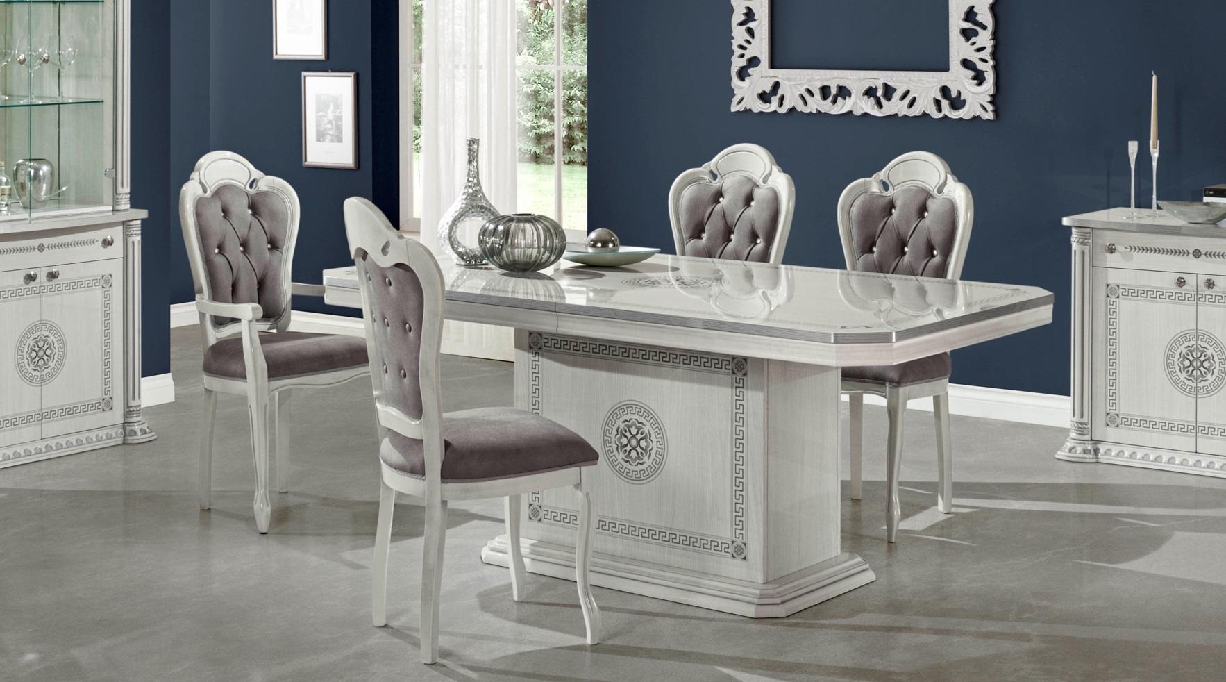 Luxus Set Esszimmer Esstisch Stuhl XXL Tisch Tische Stühle Holz Design 5tlg.