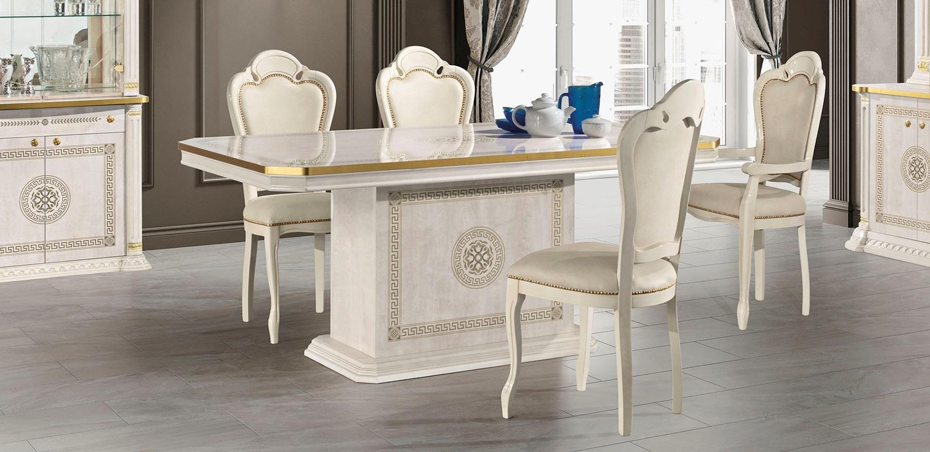 Esszimmer Esstisch Stuhl Modern Tisch Stühle Design Holz Essgruppen Set 5tlg.