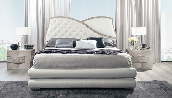 Bett Bettgestellee Bettrahmen Betten Doppel Luxus Doppelbett Weiß Modern Design