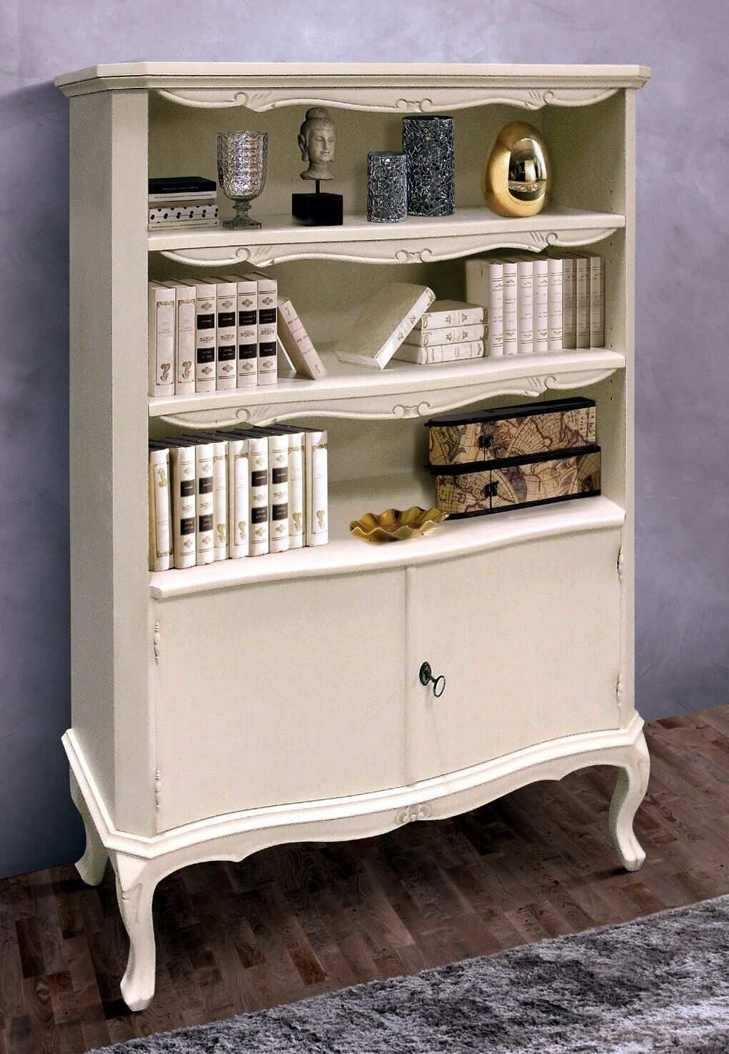 Bücher Schrank Anrichte Kommode Schrank Schränke Möbel Holz Möbel Italien Neu