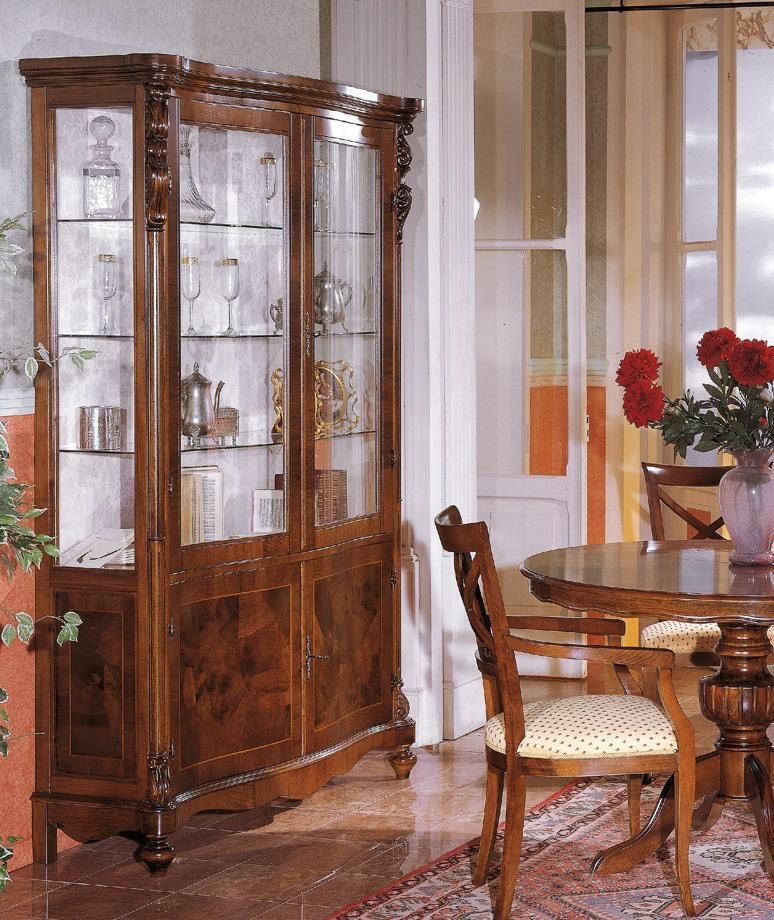 Luxus Schrank Holz Möbel Schränke Vitrine Regal Aktenschrank Glasschrank Antik