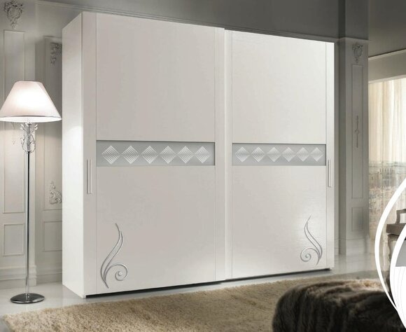 Kleiderschränke Kleiderschrank Luxus Schiebetür Design Holz modern Kleiderschrank