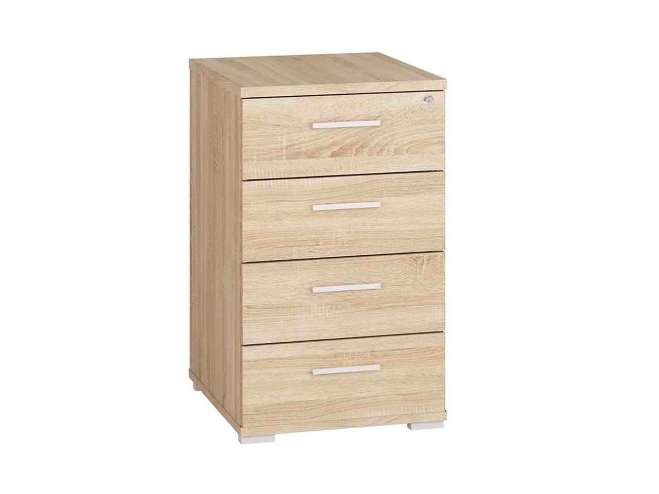 Rollcontainer Stahl Büro Rollcontainer 4 Schubladen Abschließbarer Schrank Neu