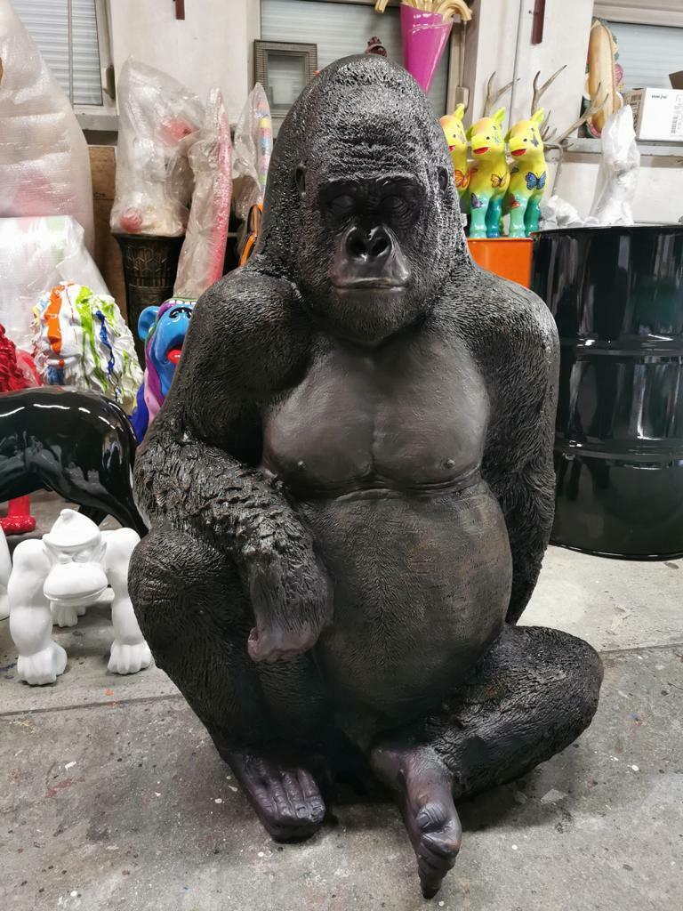 Figuren Statuen Dekoration Deko Gorilla Garten Neu Designer Figur Statue Moderne