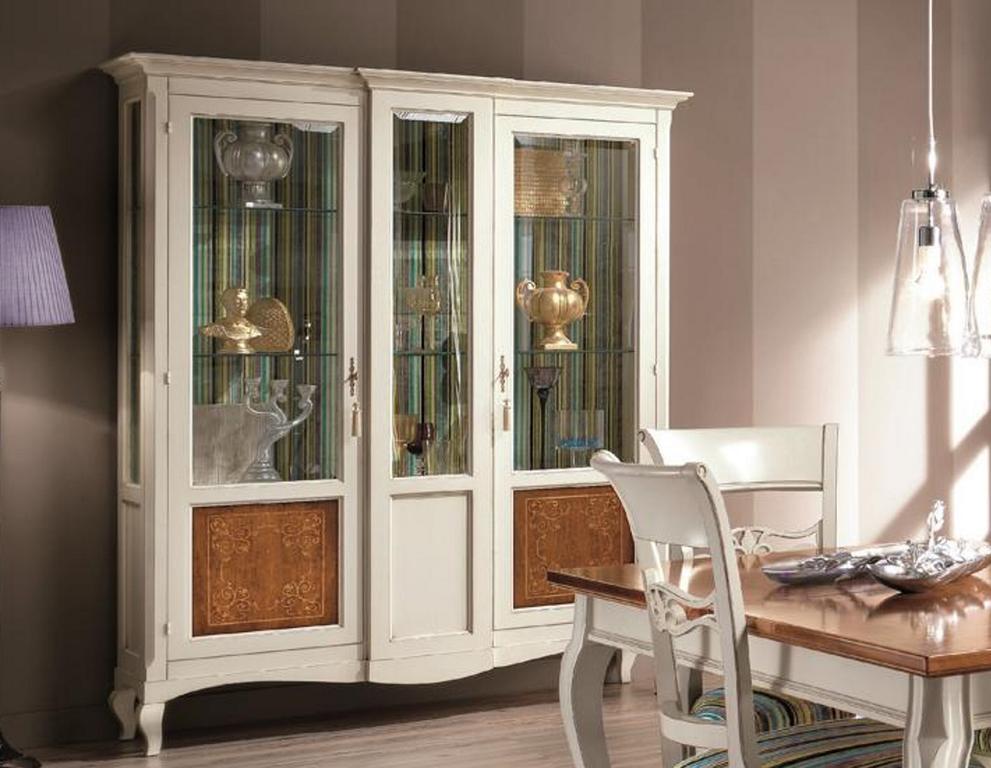 Vitrine Schrank Regal Wohnzimmer Bücherregal Holz Büroschrank