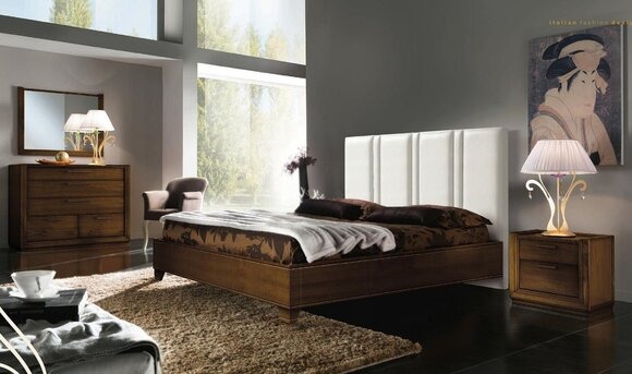 Schlafzimmer Bett Nachttisch Doppelbetten Modernes Set 3tlg.