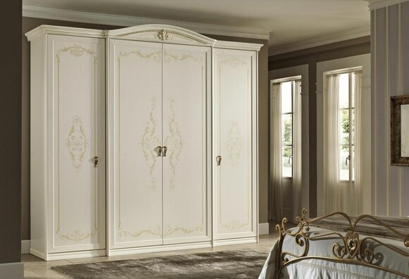 Kleiderschrank Schlafzimmerschrank Holz Kleiderschränke Schrank Weiß Schränke