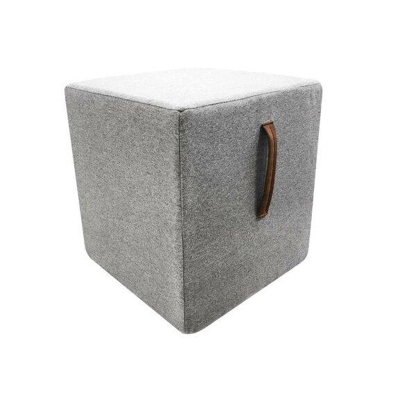 Pouf Fußhocker Rund Hocker Polsterhocker Sitzhocker Ottomane Hocker Würfel Neu