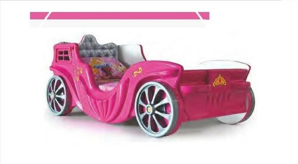 Betten Kutsche Prinzessin Kinderzimmer Bett Matratze Kinderbett Möbel Holz Neu