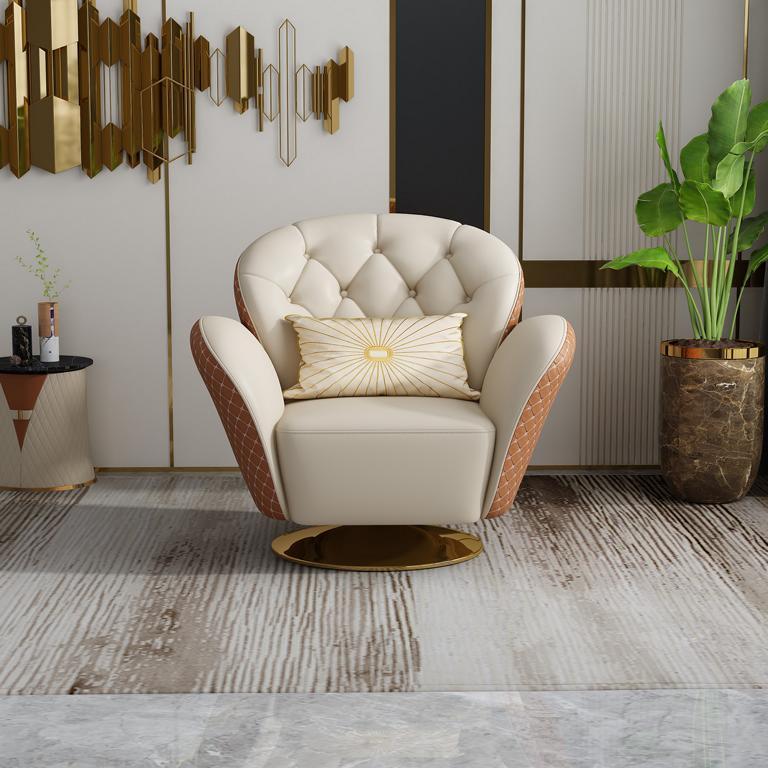 Drehbarer Chesterfield Lehnstuhl Stühle Polster Möbel Einsitzer