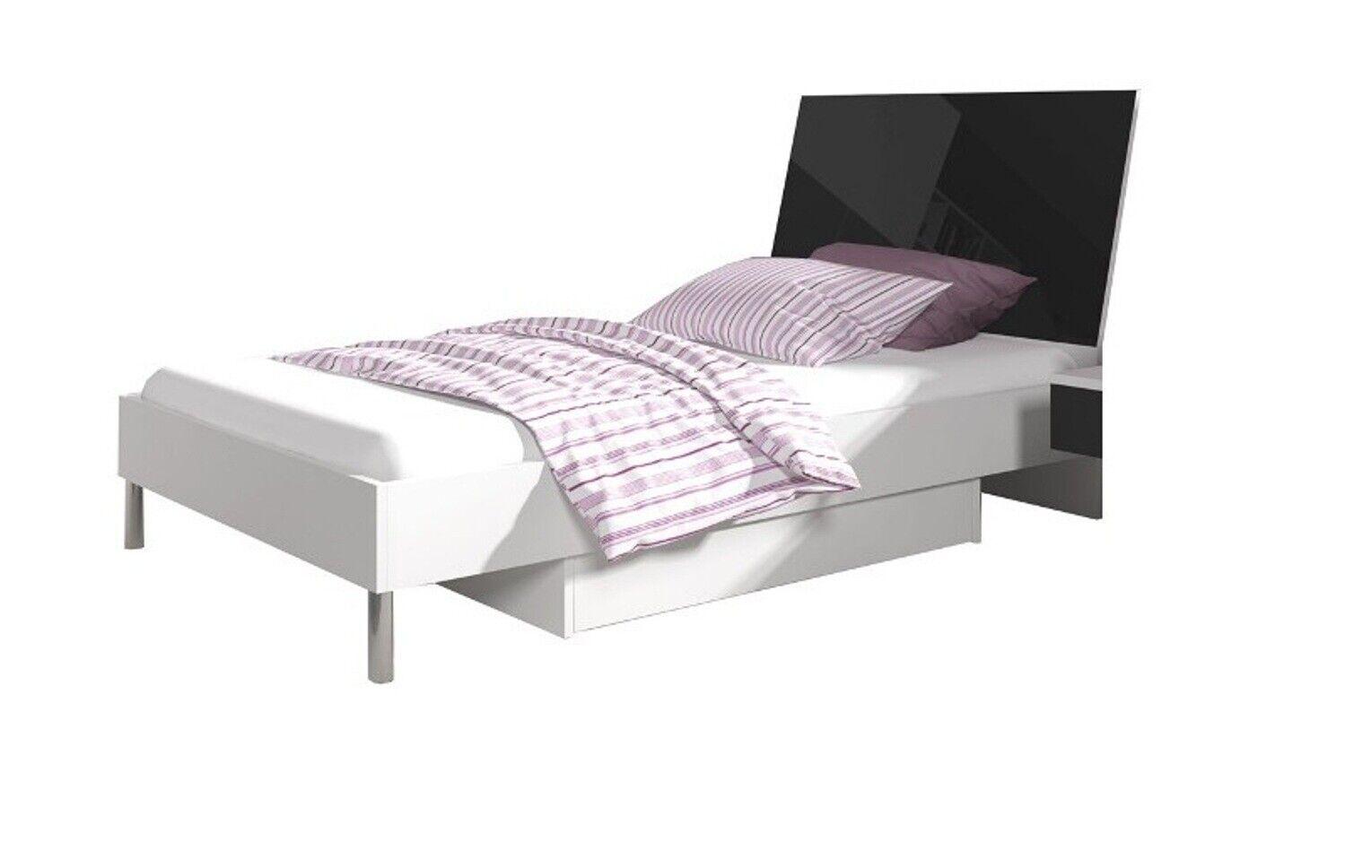 Kinderzimmer Bett Einzelbett Jugendzimmer Schwarz Holz Schlafzimmer Betten Neu