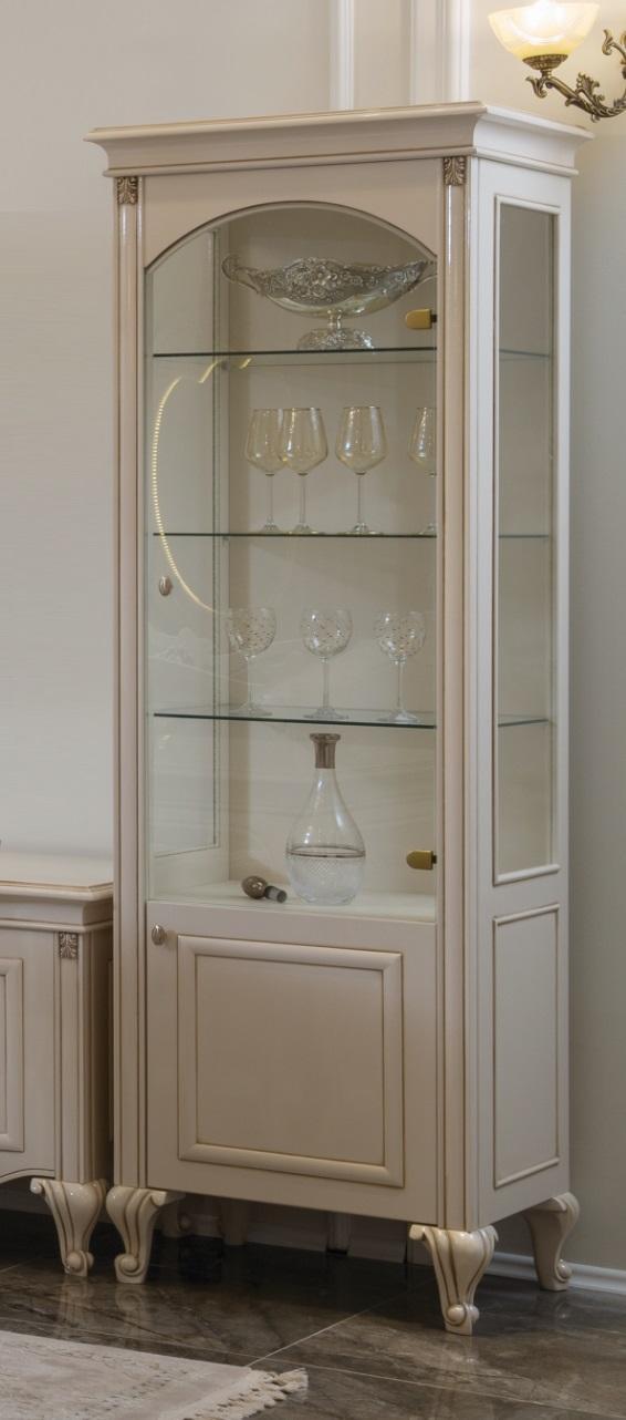 Vitrine Glasschrank Holz Schränke Wohnzimmer Vitrinen Italienische Luxus