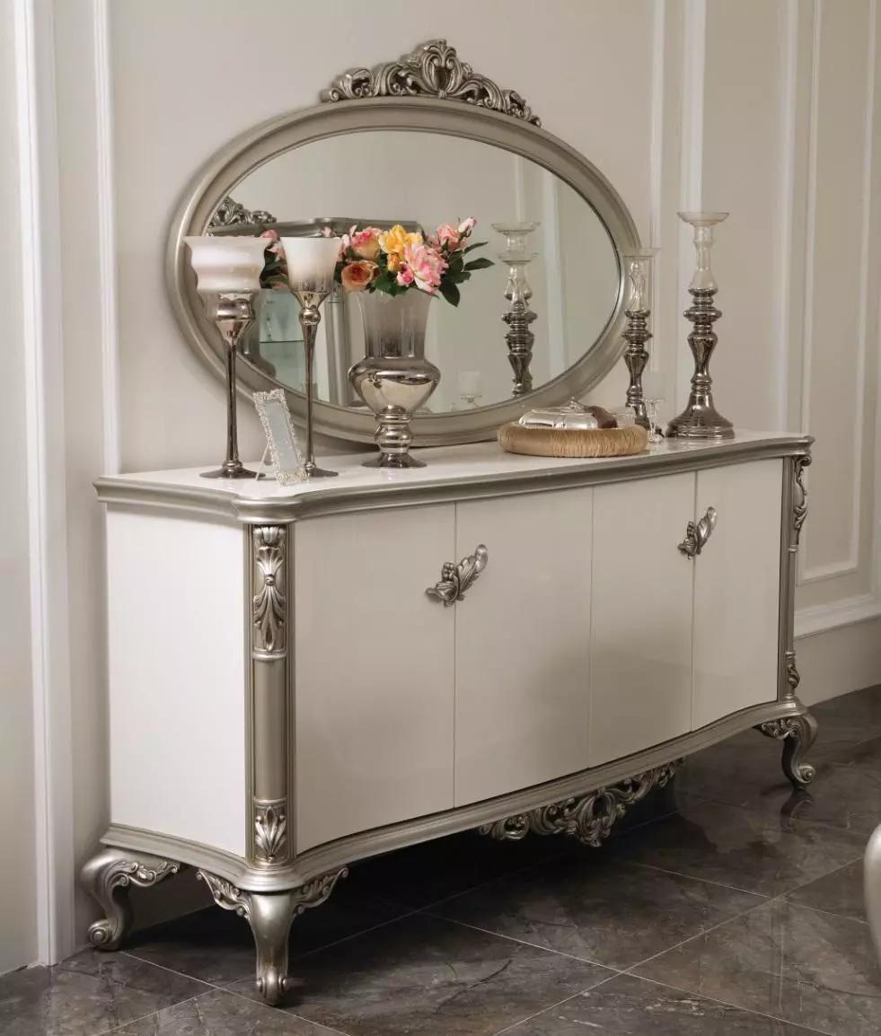 Luxus Kommode Spiegel Gruppe Holz Konsole Sideboard Schubladen Konsolen