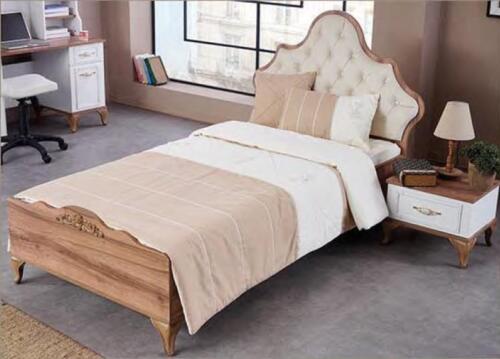 Bett Nachttisch Kinderzimmer Möbel Schlafzimmer Neu Set 2 tlg. neue weiße Farbe