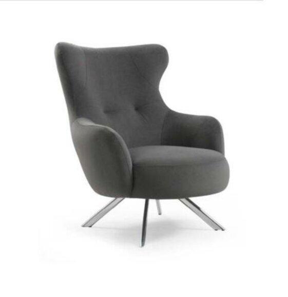 Sessel Ohrensessel Luxus 1 Sitzer Einsitzer Polster Sitz Designer Stoff Modern