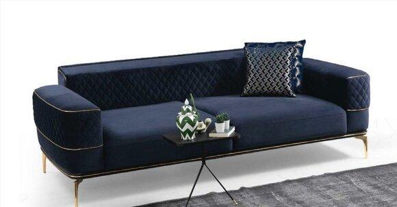 Dreisitzer Sofa 3 Sitzer Couches Sofas Luxus Gepolsterte Couch Stoff Modern Neu
