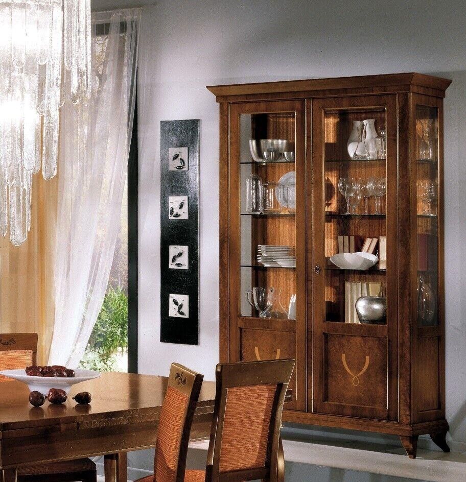 Vitrine Schrank Klassische Vitrinen Wohnzimmer Schränke Anrichte Italy Sofort