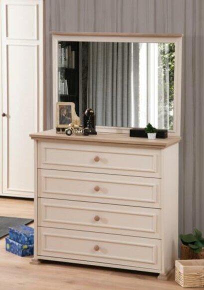 Kommode mit Spiegel Luxus Konsole Kommoden Schlafzimmer Kinderzimmer
