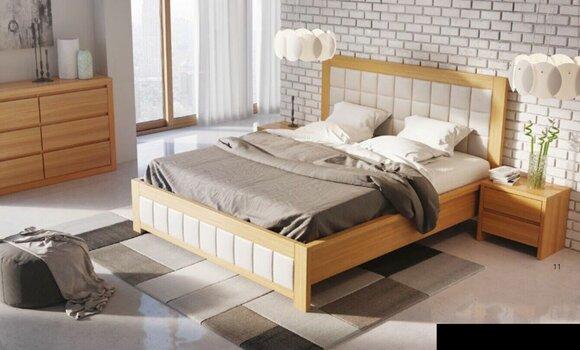Echtholz Betten Holzbett Doppelbett handgefertigt Echtholz Bett Neu Polsterbett