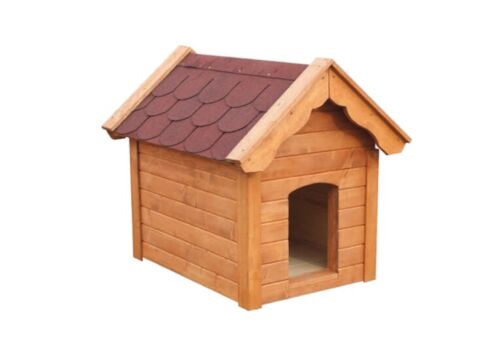 Hundehütte Holzhaus Hund Echtes Holz 125x115x85cm xxl Hülzhütten für Hunde Dog