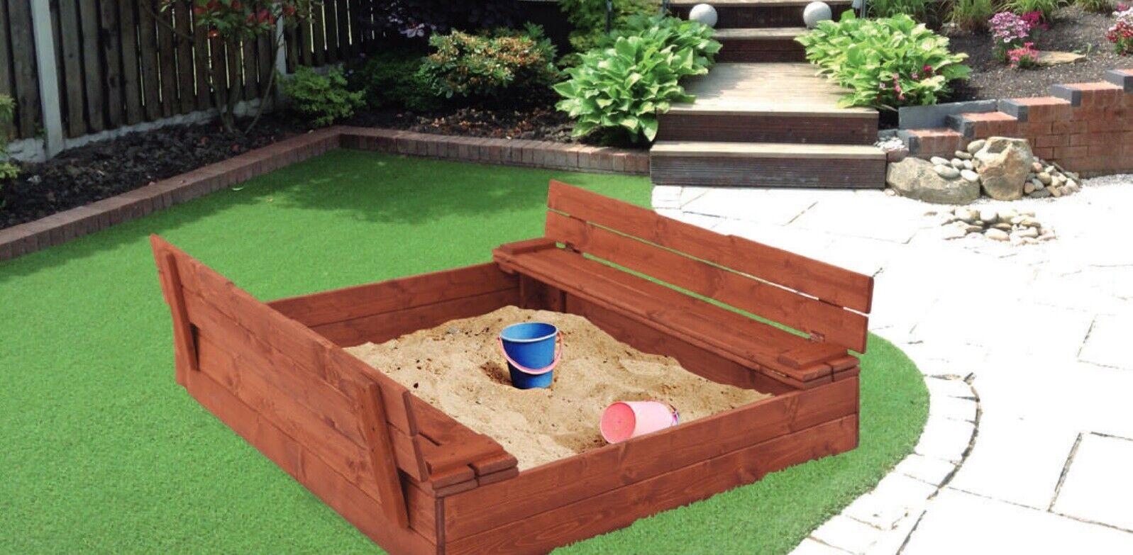 Sandkasten Spielplatz Holz Sandkästen Kinder Spielplätze Handarbeit Vollholz Neu