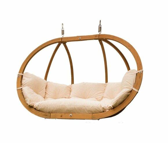 Hängematte Hängestuhl Hängesitz Hängesessel Schaukel mit Kissen Garten Sessel