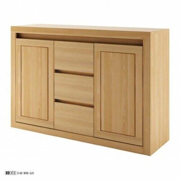 Anrichte Kommode Massivholz Schrank Schränke Echtes Holz Eiche 140x90cm Kommoden