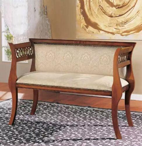 Sitzbank Luxus Design Polstermöbel Sitzmöbel Italienische Möbel Bank Wohnzimmer