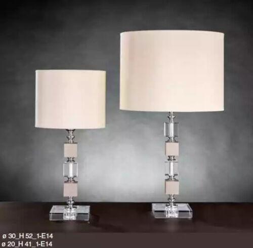 Tischleuchte Tisch Beige Lampe Kronleuchte Kristall Lampen Leuchten neu