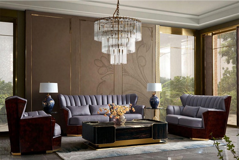 Sofagarnitur 321 Sitzer Set Design Sofa Polster Couchen Couch Modern Luxus Neu