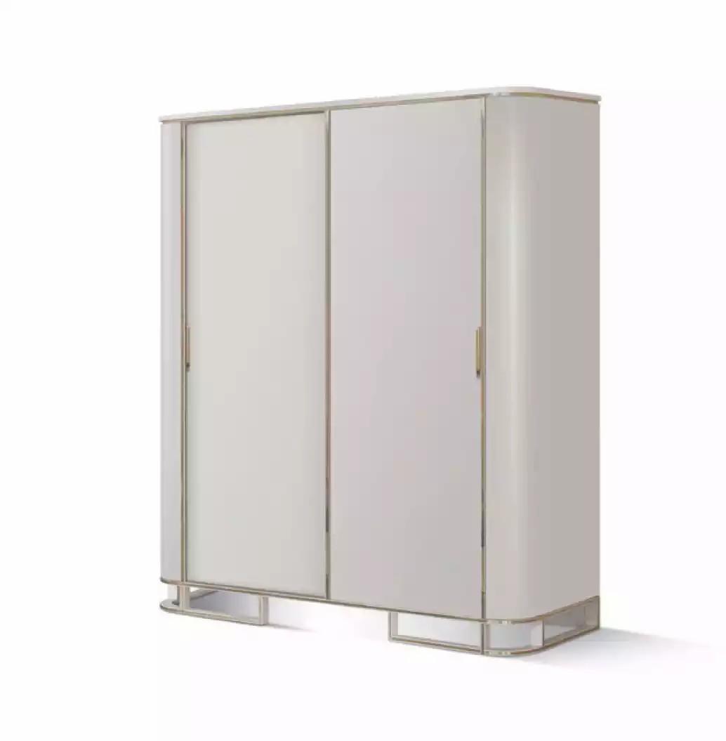 Kleiderschrank Schrank Luxus Holz Schränke Design Möbel Schlafzimmer Weiß
