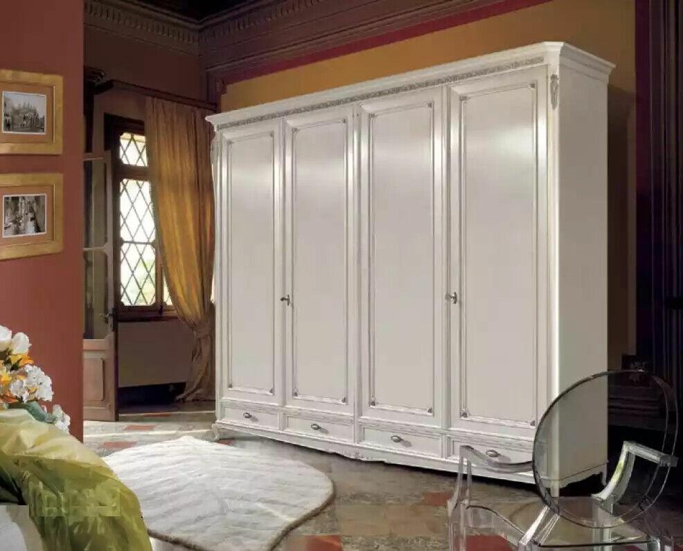 Kleiderschrank Design Möbel Holz Luxus Schlafzimmer Weiß Schränke Neu