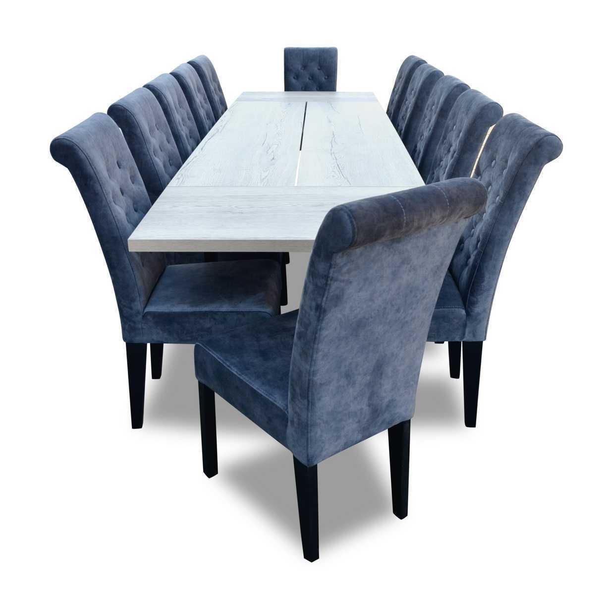 Esstisch 12 x Stühle Esszimmer Set Essgruppe Moderne Stuhl Tisch 13tlg.
