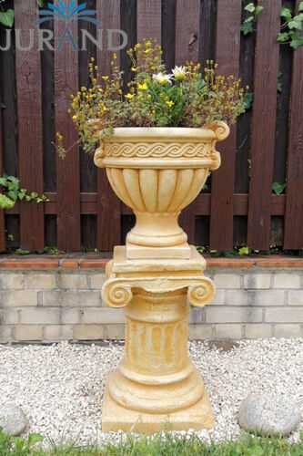 Skulptur Steinsäule Säule Stein Statue Sockel Dekoration Garten Neu Deko 3510