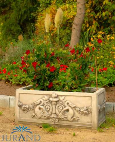 Figur Skulptur Garten Blumen Topf Kübel Dekoration Stein Figuren Skulpturen 2028