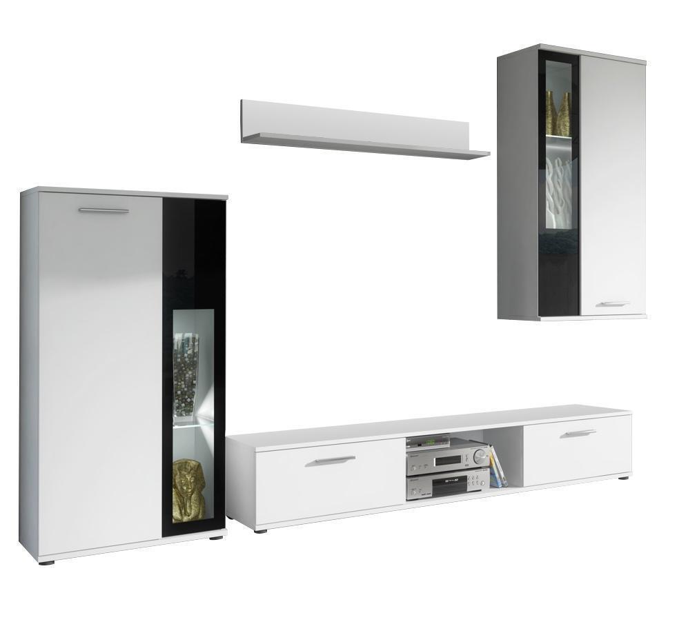 Wohnwand Komplett Designer Luxus Wohnzimmer Wandregal Modern Einrichtung