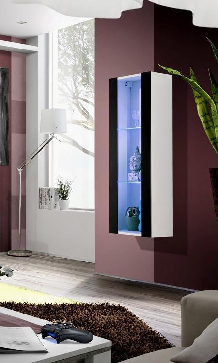 Wohnzimmer Luxus Hänge Vitrine Designer Einrichtung Modern Möbel Holz