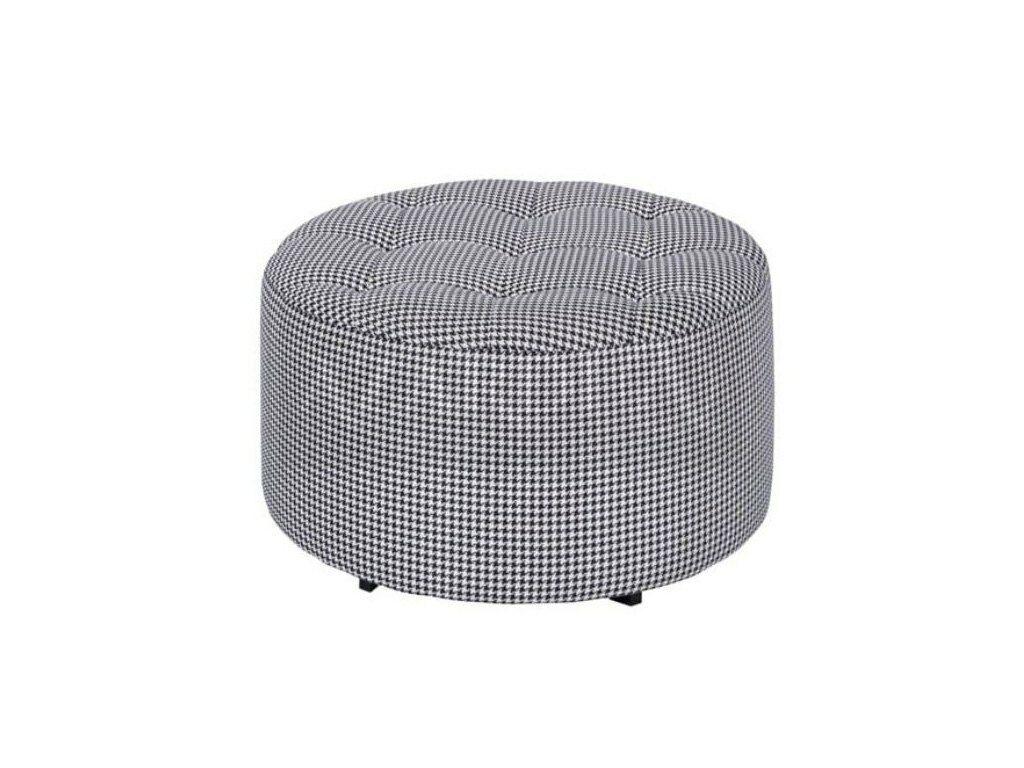 Runde Hocker Design Polster Fußhocker Ottomane Sitz Textil Chaise Lounge Pufa