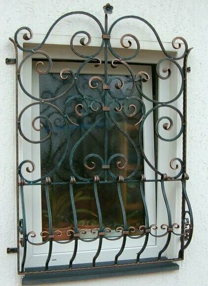 Fenster Schutz Gitter Einbruchschutz Schmiedeeisen Maßanfertigung Schutz Neu 181