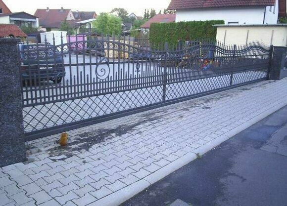 Schmiedeeisen Schiebetor Tor Modern Elektro Tore Einfahrt Schiebetor Eisen M077