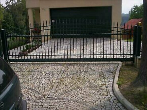 Schmiedeeisen Schiebetor Tor Modern Pforte Tore Einfahrt Schiebetor Eisen M092