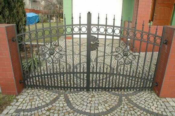 Garten Pforte Haus Tor Eingangs Tür Schmiedeeisen Maßanfertigung Eisen Tore M039