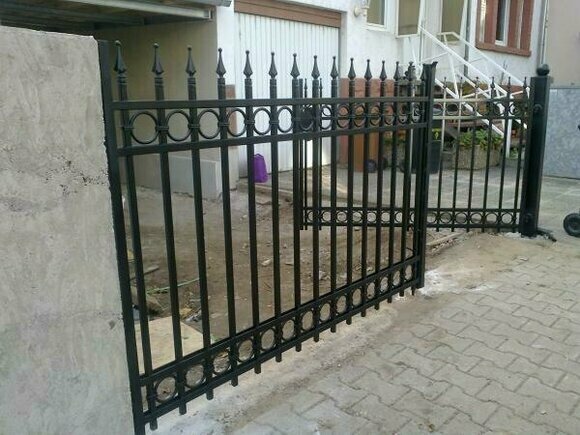 Garten Pforte Haus Tor Eingangs Tür Schmiedeeisen Maßanfertigung Eisen Tore M060