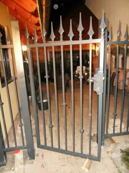 Garten Pforte Haus Tor Eingangs Tür Schmiedeeisen Maßanfertigung Eisen Tore M352