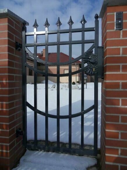 Garten Pforte Haus Tor Eingangs Tür Schmiedeeisen Maßanfertigung Eisen Tore M312