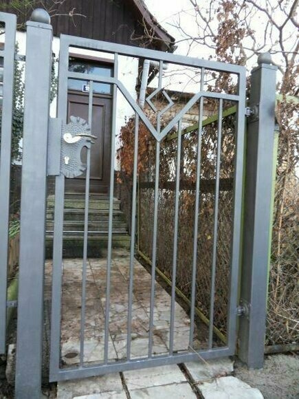 Garten Pforte Haus Tor Eingangs Tür Schmiedeeisen Maßanfertigung Eisen Tore M309