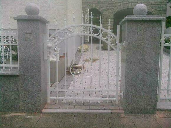 Garten Pforte Haus Tor Eingangs Tür Schmiedeeisen Maßanfertigung Eisen Tore M278